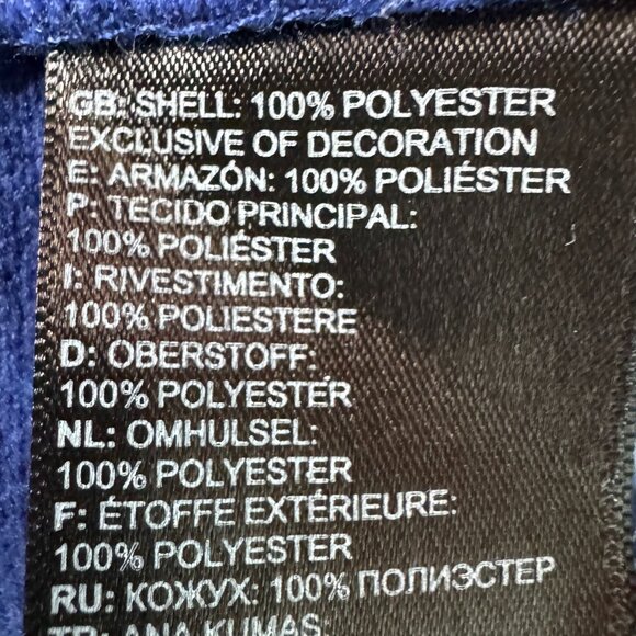 The North Face 1/4 Zip Cobalt Blue Microfleece Pullover Top in Women's XXL - Picture 8 of 9